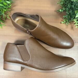 NWOT Kensie Women's Sammy Brown Ankle Boots Bootie Size 10